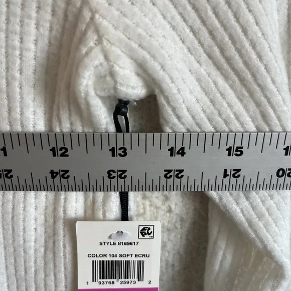 1. state Cut Out Ribbed Sweater Womens XXS Ivory tops - Picture 4 of 7